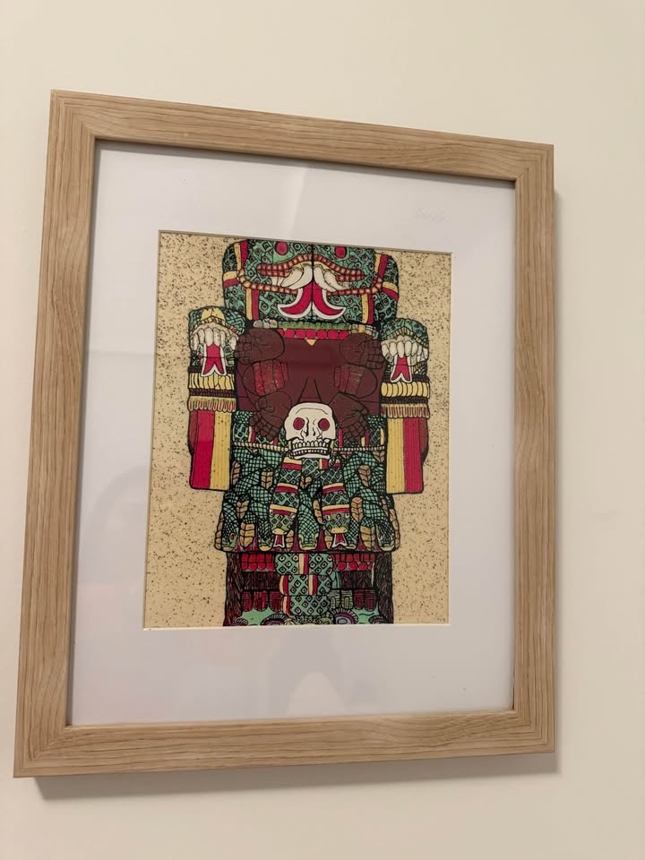 Set of 3 Framed Mexican Art Prints – Purchased in Mexico City - photo 2
