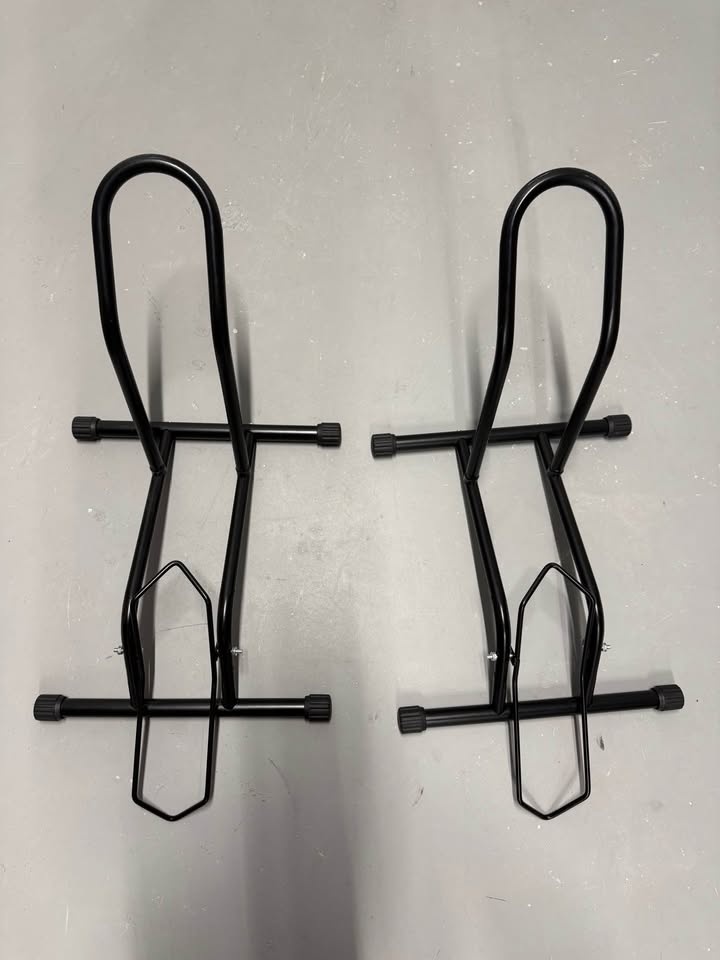 Set of 2 Bike Floor Stands – Portable Parking Racks - photo 2