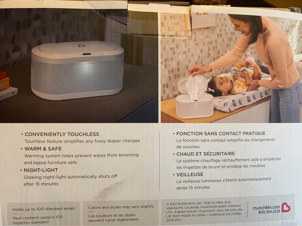 Munchkin Touch Free Wipe Warmer - photo 4