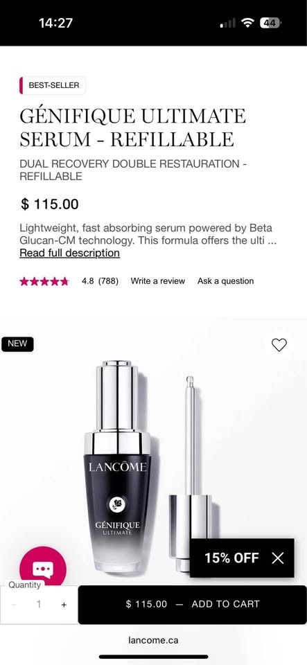 Lancôme Génifique Ultimate Serum (Newest Version) - 10ml Each - photo 5