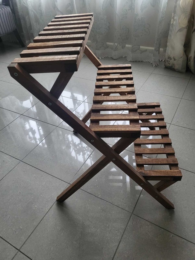 Wooden Plant Stand - 3 Tiers - photo 2