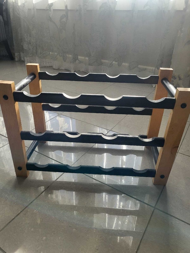 Wooden Wine Rack - Holds 12 Bottles