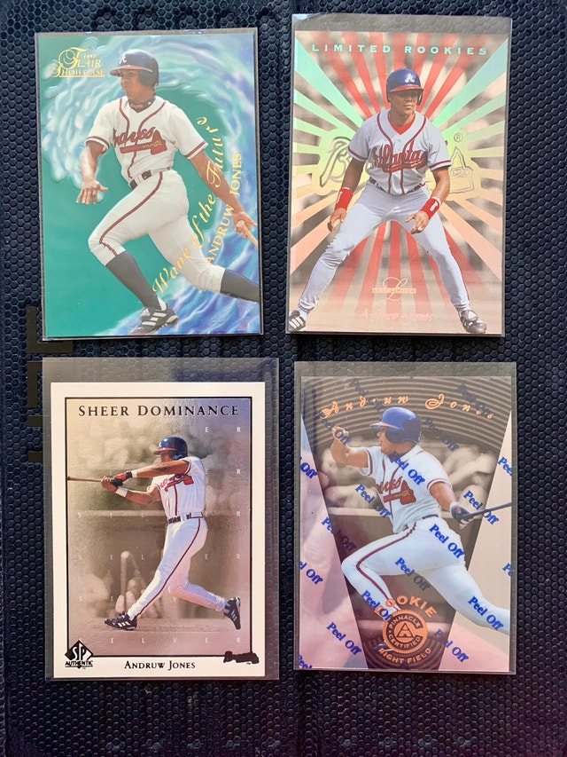 13 Andruw Jones Cards incl 3 Rookie Cards MLB