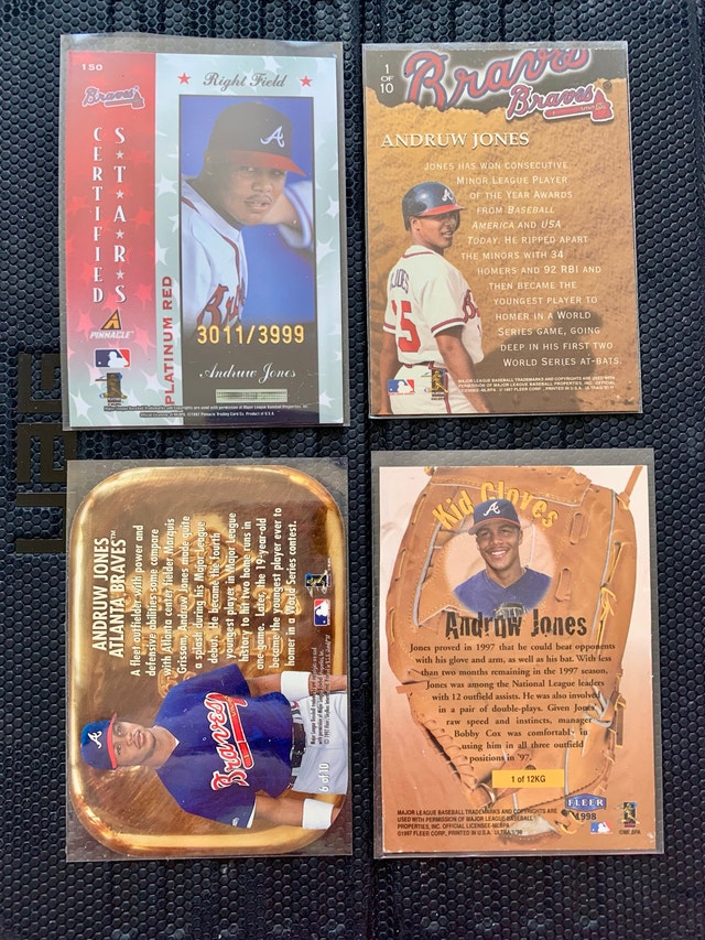 13 Andruw Jones Cards MLB - photo 2