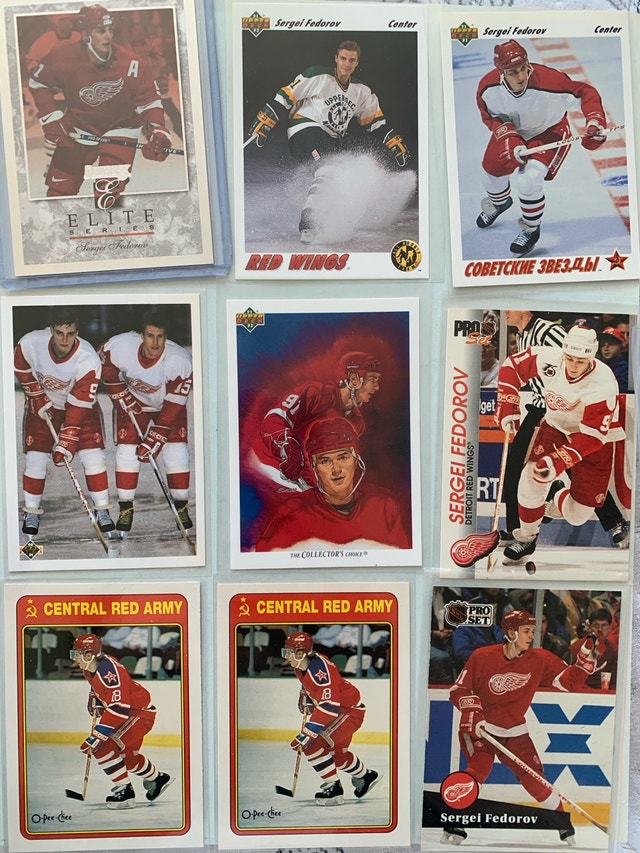 25 Sergei Fedorov NHL Cards