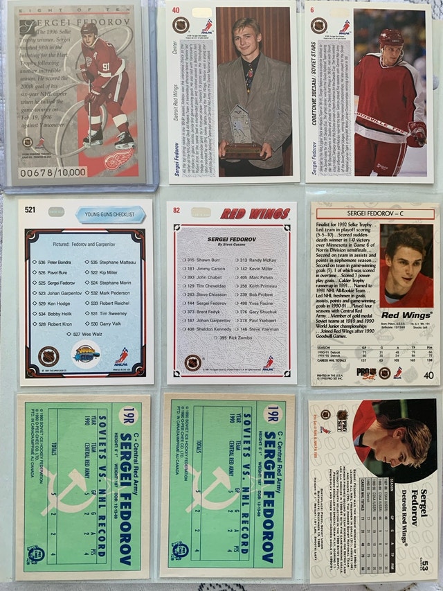 25 Sergei Fedorov NHL Cards - photo 2