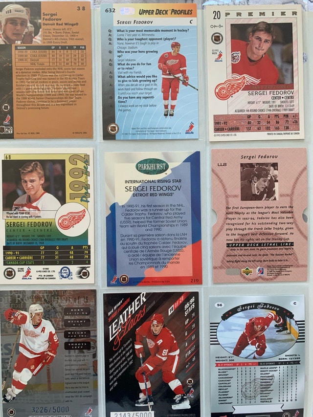 25 Sergei Fedorov NHL Cards - photo 4