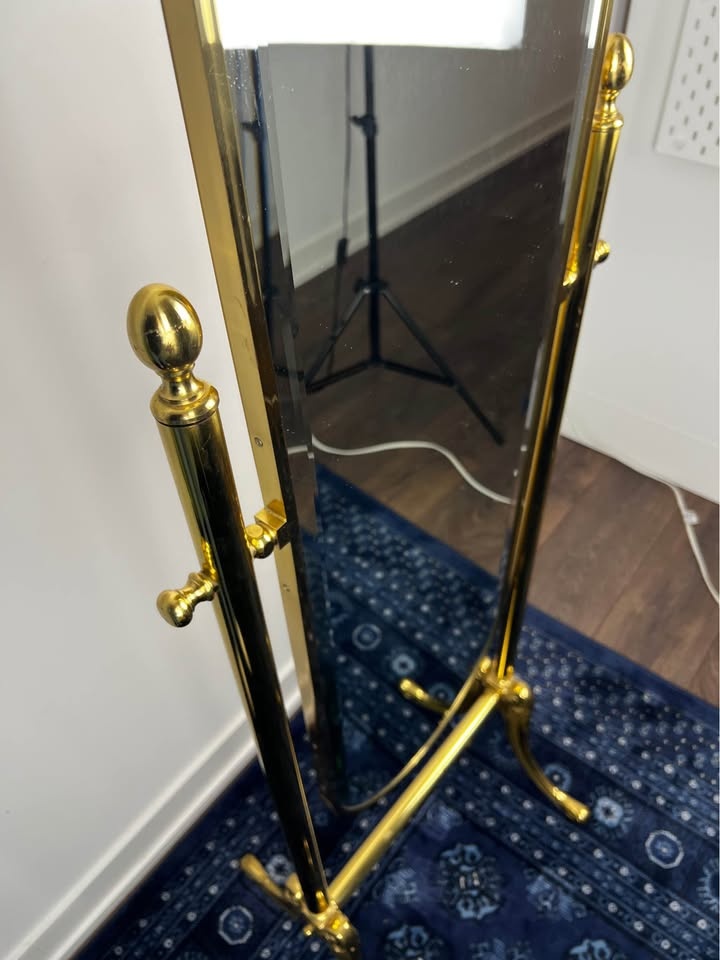 Solid Brass Full Length Vintage Mirror - photo 2