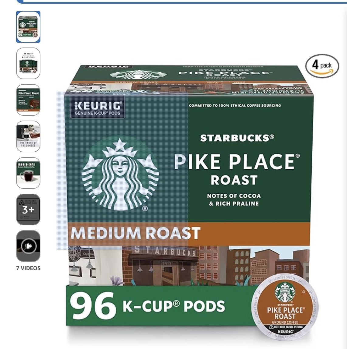 Keurig Coffee Maker + 60more Starbucks Pods - photo 4