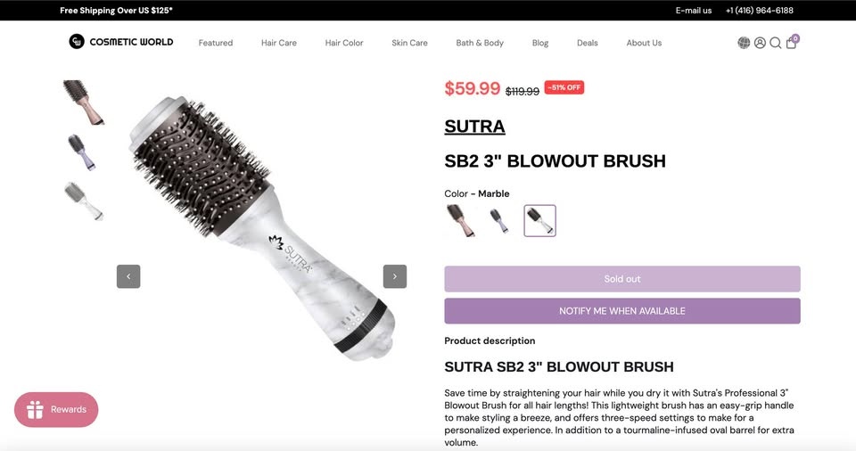 SUTRA SB2 3" Blowout Brush - photo 3
