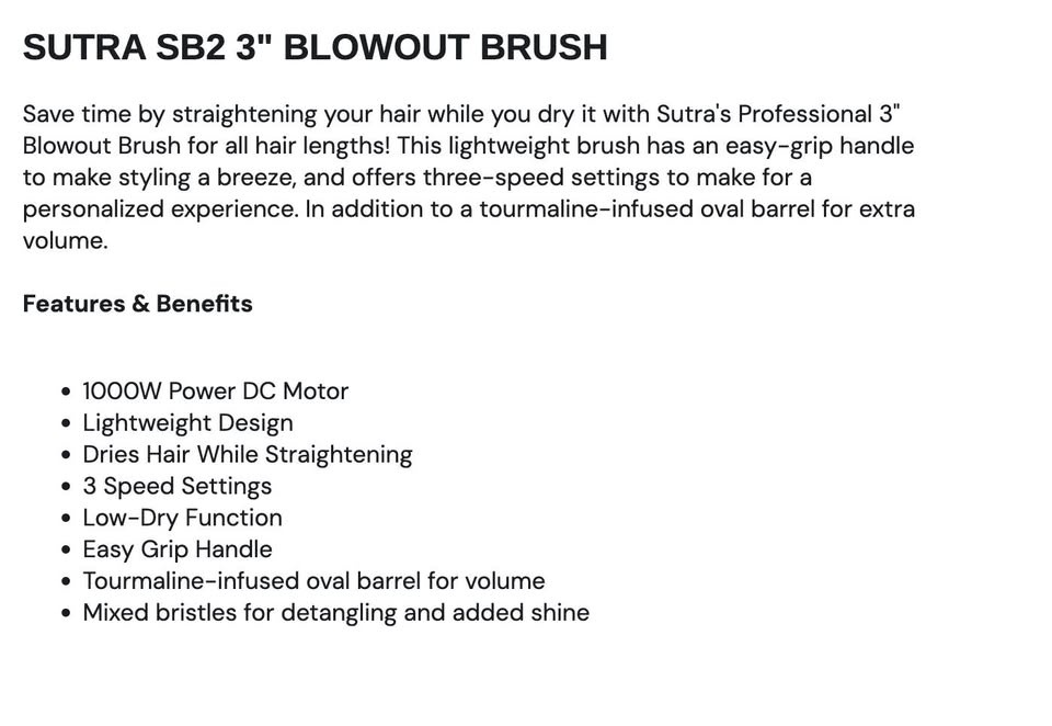 SUTRA SB2 3" Blowout Brush - photo 4