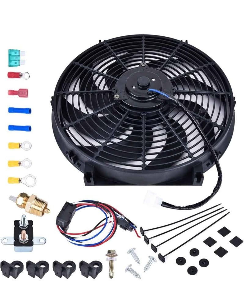 14" Automobile universal cooling fan for radiator Mount Kit - photo 4