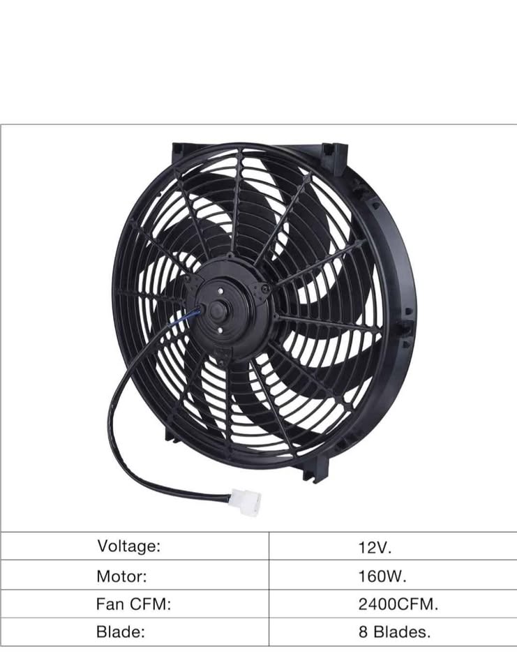 14" Automobile universal cooling fan for radiator Mount Kit - photo 5