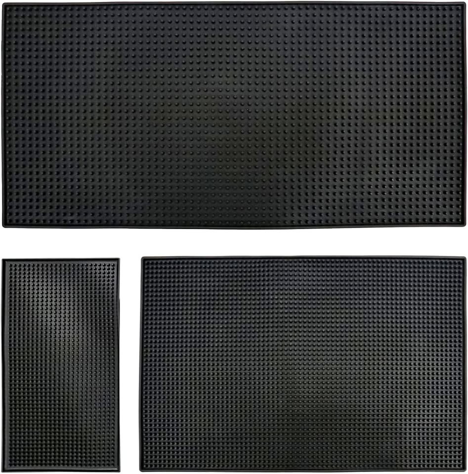 3Pcs Bar Rubber Spill Mats