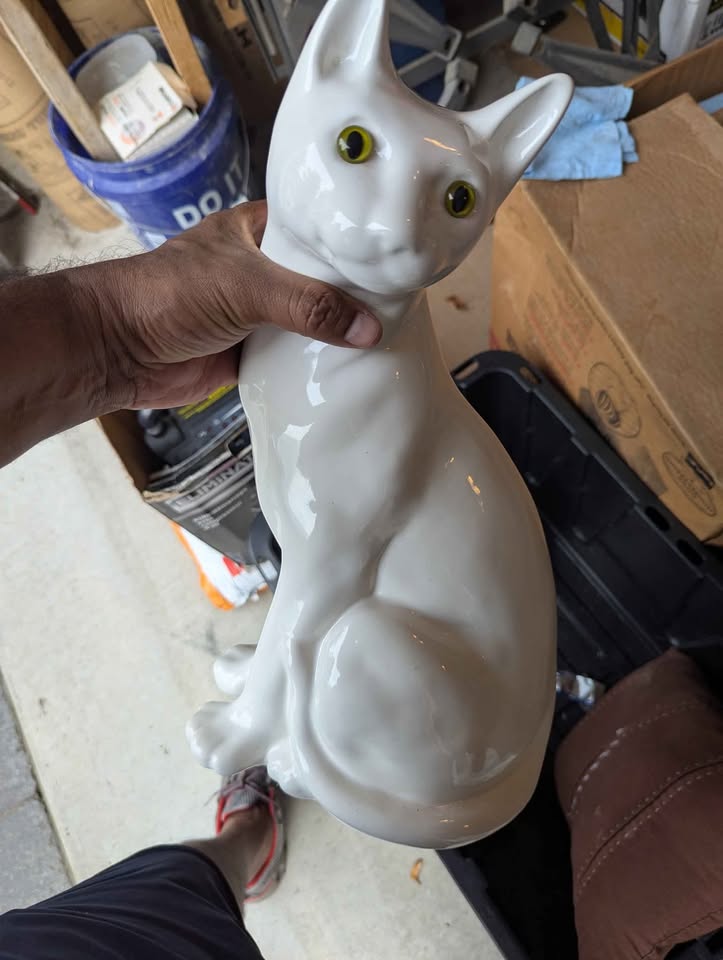 Porcelain white Cat - photo 3