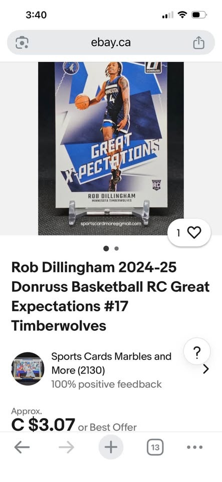2024-25 Panini Donruss Rob Dillingham Rookie Card - photo 3