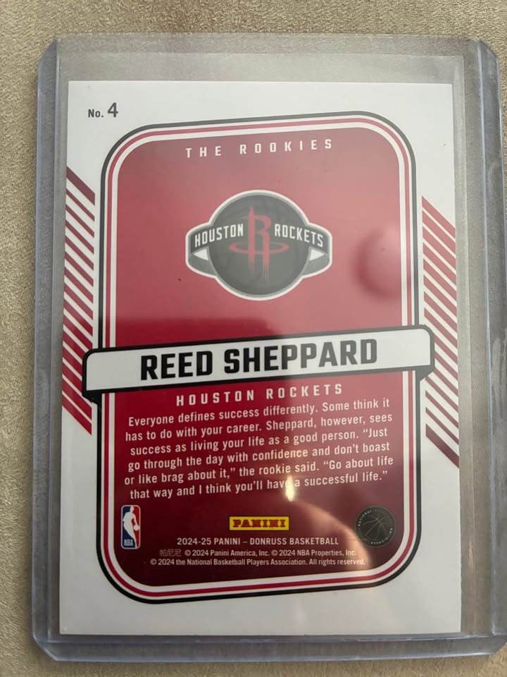 2024-25 Panini Donruss Reed Sheppard Rookies Card - photo 2