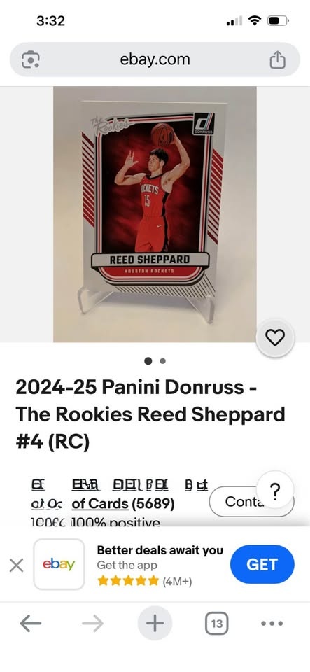 2024-25 Panini Donruss Reed Sheppard Rookies Card - photo 3