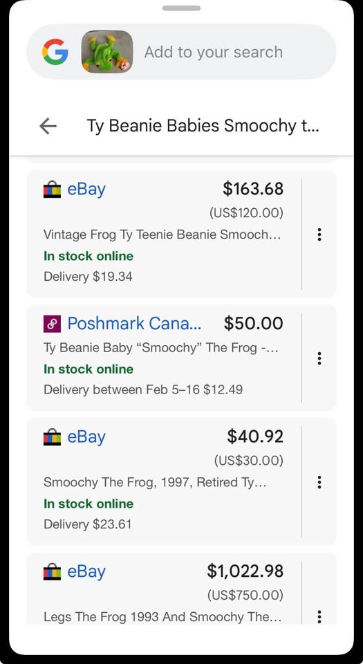 Ty Beanie Baby "Smoochy" the Frog - photo 5