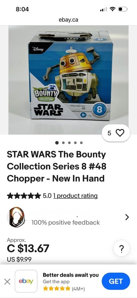 Hasbro Star Wars Bounty Collection Series 8 Chopper - photo 5