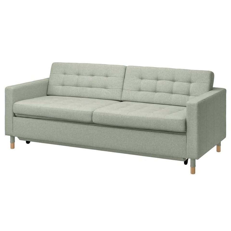 IKEA MORABO Sofabed - Light Green/Wood (Almost New!)