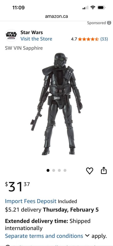 Star Wars Vintage Collection Carbonized Death Trooper - photo 3