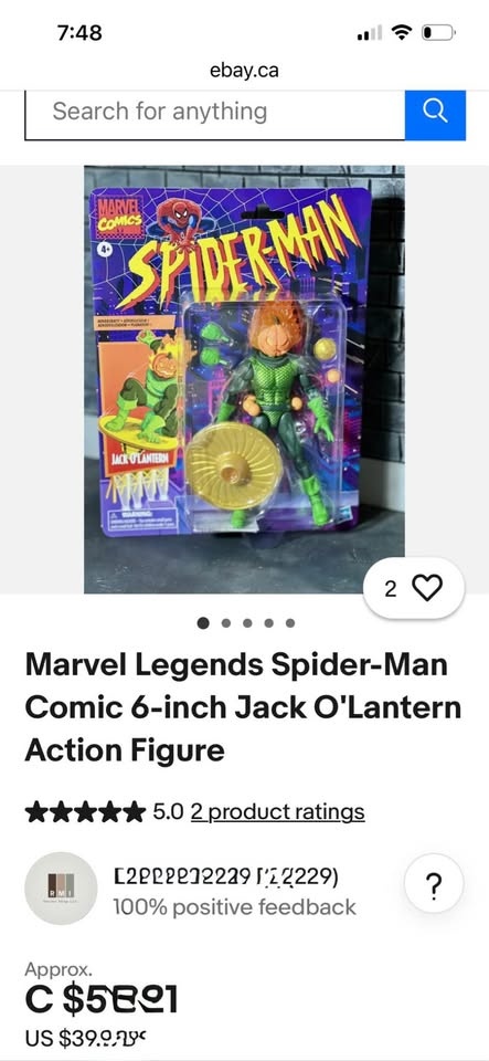 Marvel Legends Retro 6-inch Jack O'Lantern - photo 3