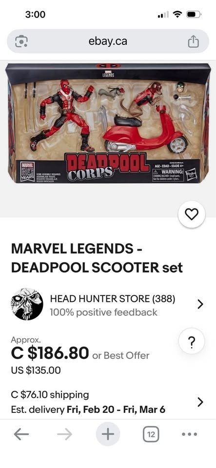 Marvel Legends Ultimate Riders Deadpool Corps w/ Scooter Figure - photo 3