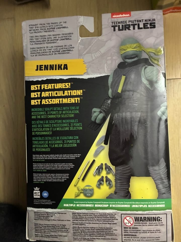 BST AXN TMNT Jennika IDW Comics Action Figure - photo 2