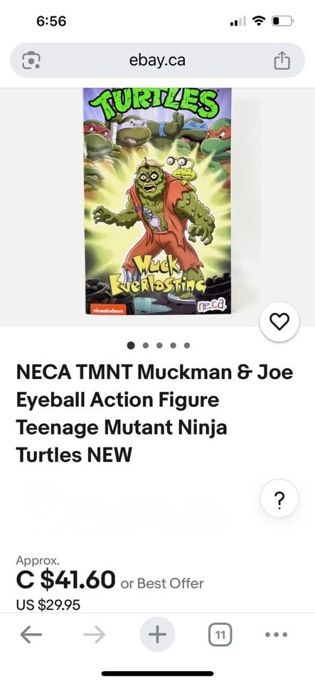 NECA TMNT Ultimate Muckman Action Figure w/ Joe Eyeball - photo 4