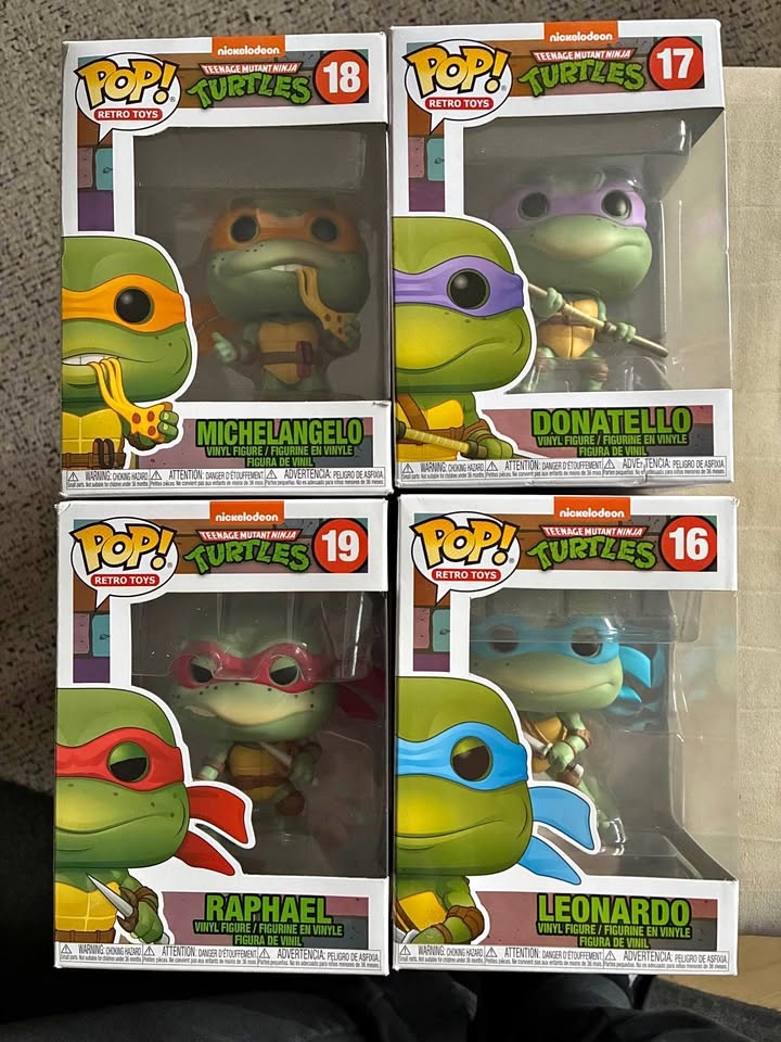 TMNT Funko Pop! Retro Toys Set