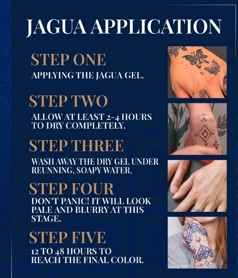 Jagua Temporary Tattoo - photo 4