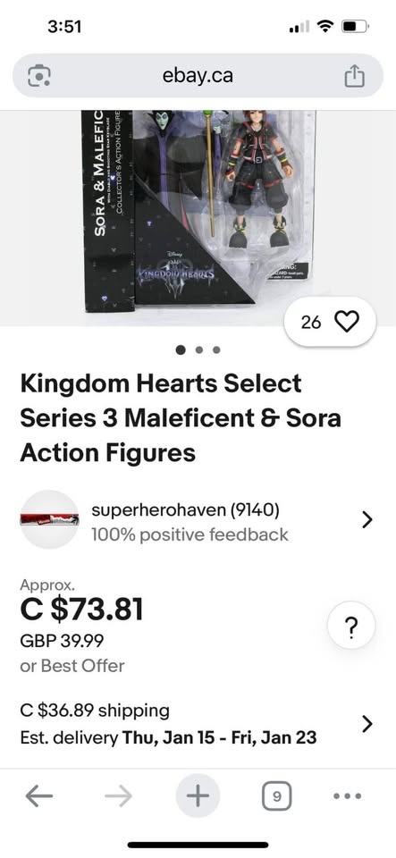 Maleficent & Sora Kingdom Hearts 3 Diamond Select Figures - photo 5