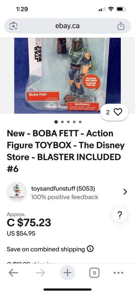 Star Wars ToyBox Boba Fett 06 Disney Store Exclusive Sealed - photo 3