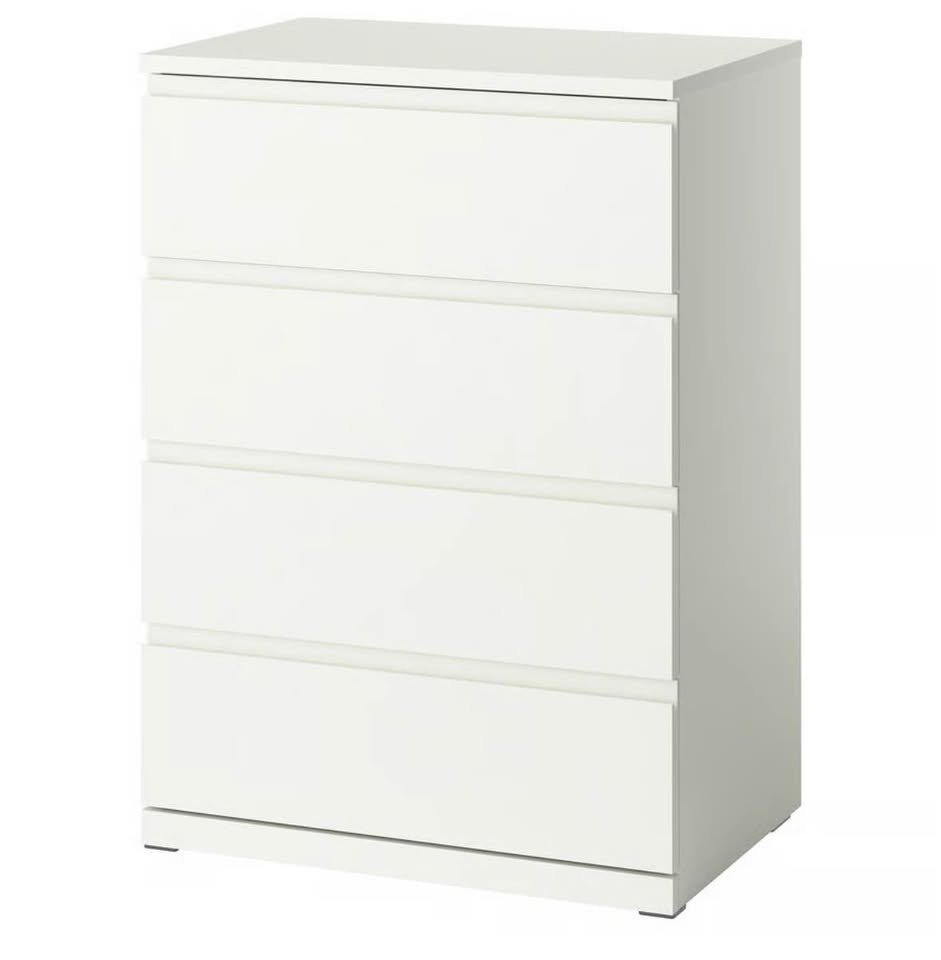 IKEA STORKLINTA 4-Drawer Chest – White (Like New) - photo 2