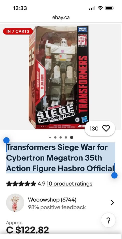 Transformers Siege War for Cybertron Megatron 35th Action Figure - photo 3