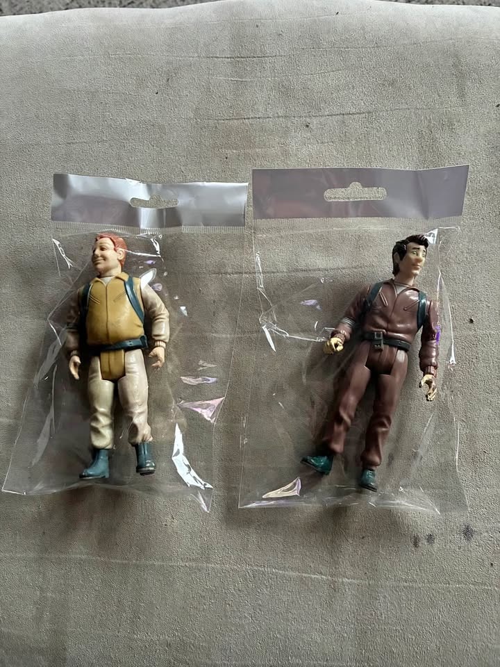 Vintage Kenner Real Ghostbusters Ray Stantz & Peter Vankmen Figu
