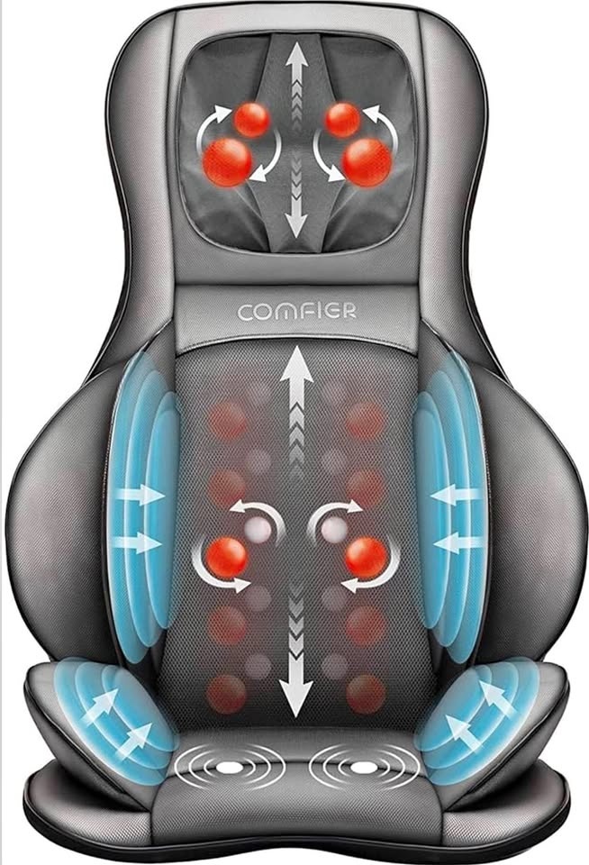 Comfier Shiatsu Full Body Massage Chair Pad w/ Heat