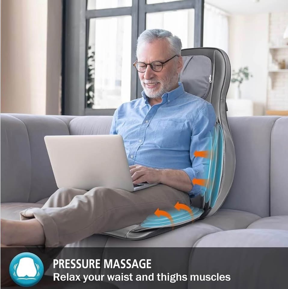 Comfier Shiatsu Full Body Massage Chair Pad w/ Heat - photo 5