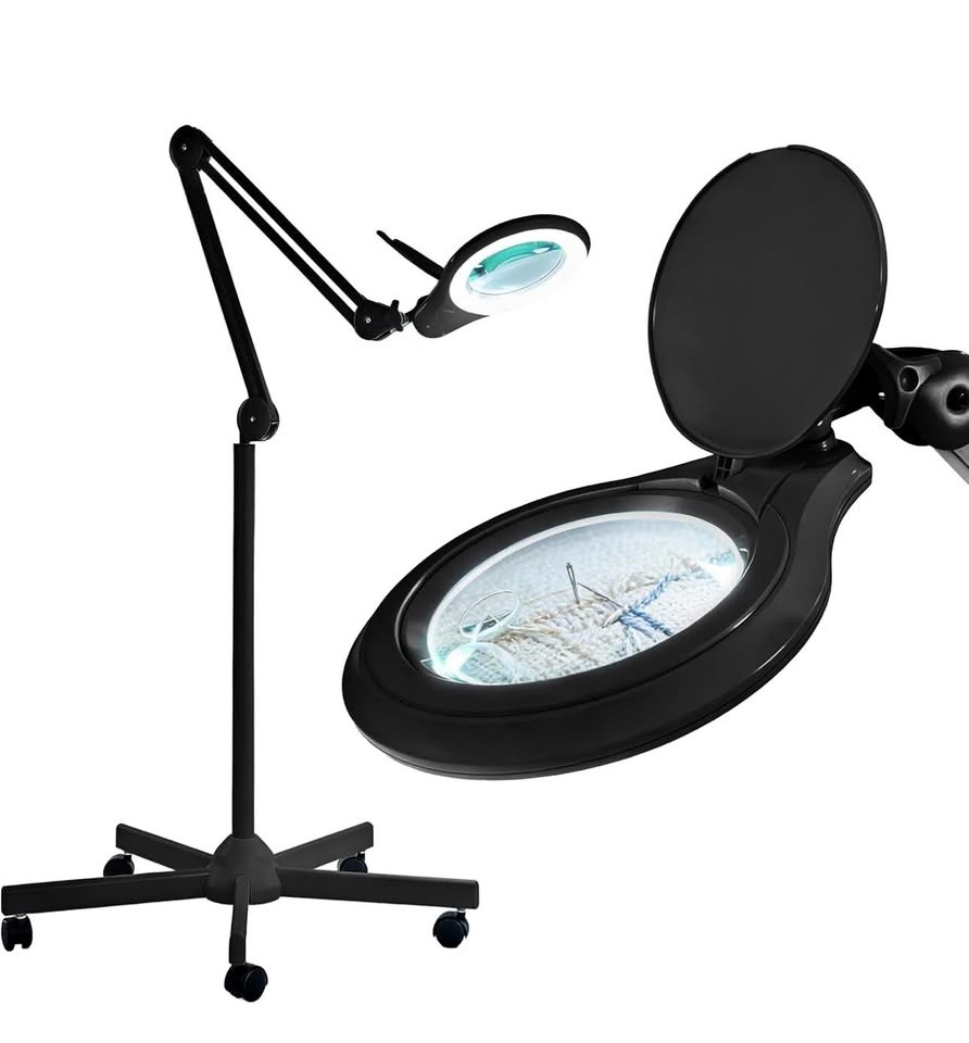 Neatfi LED Magnifying Floor Lamp - 1200 Lumens, 5" Bifocal 5X &