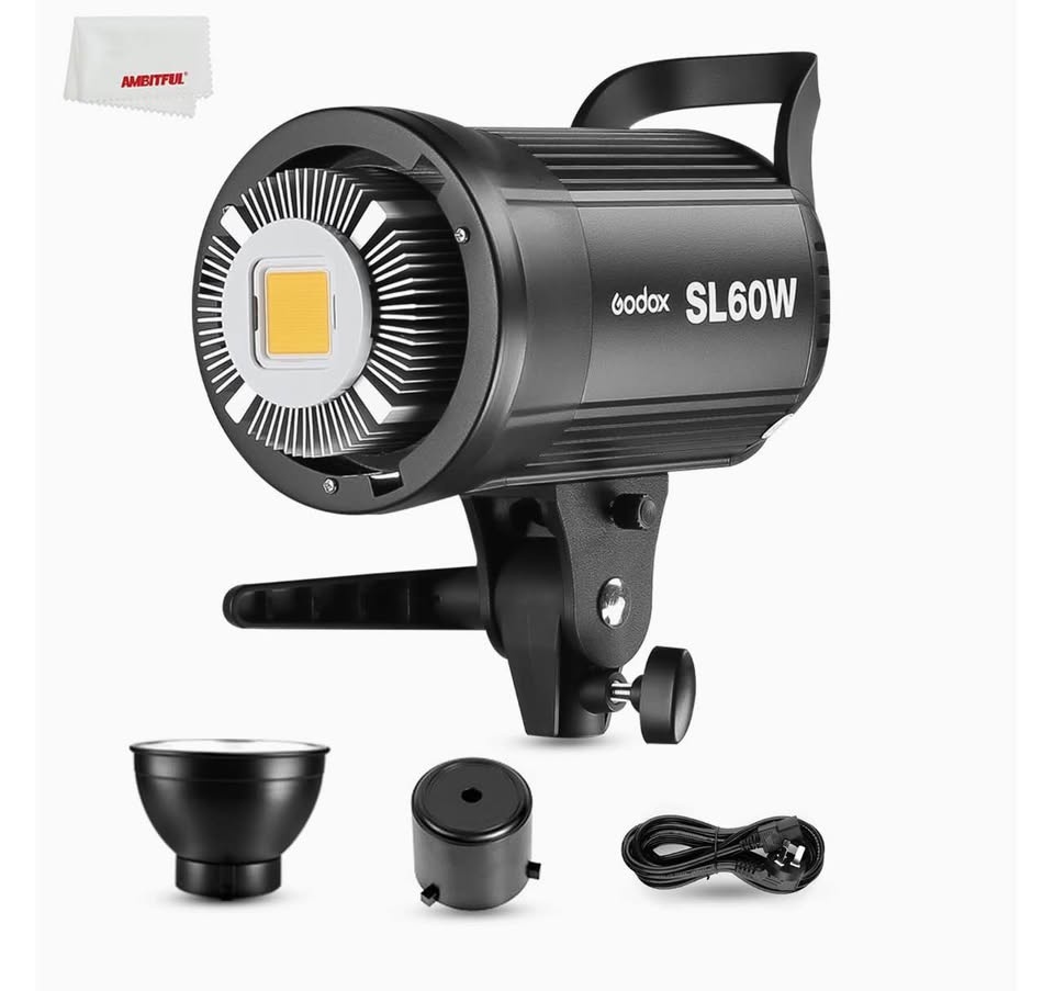 Godox SL-60W LED Video Light 5600K – CRI 95+, Bowens Mount, Remo - photo 2