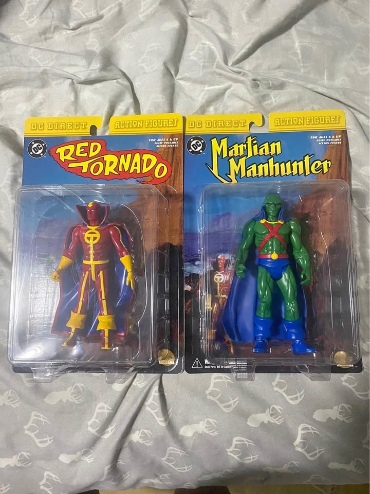 DC Direct Martian Manhunter & Red Tornado Figures