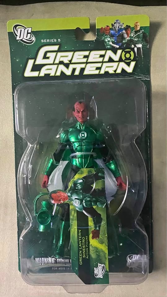 GREEN LANTERN Series 5 SINESTRO Action Figure DC Direct Unopened