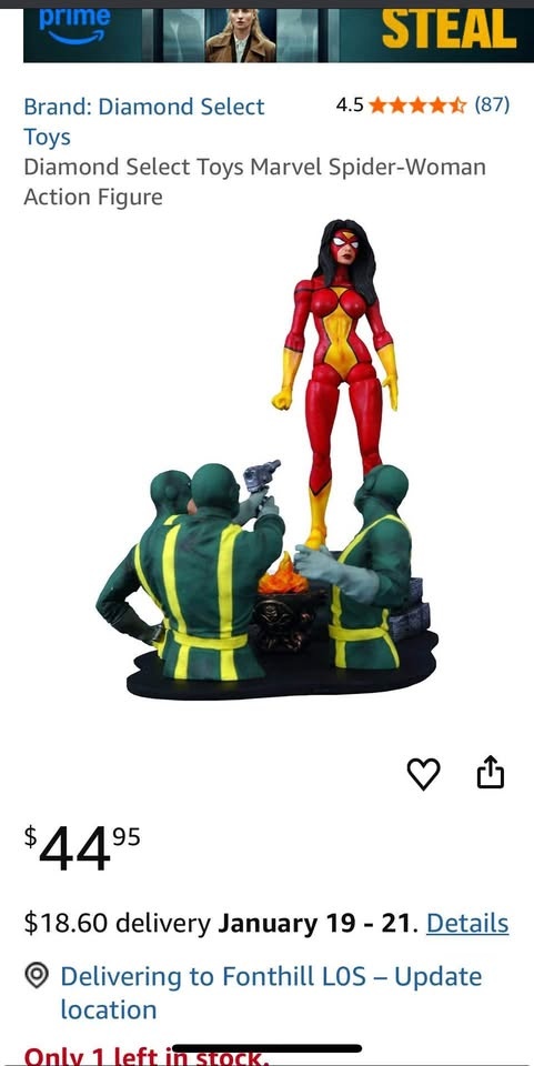 Diamond Select Marvel Select Spider-Woman Action Figure - photo 4