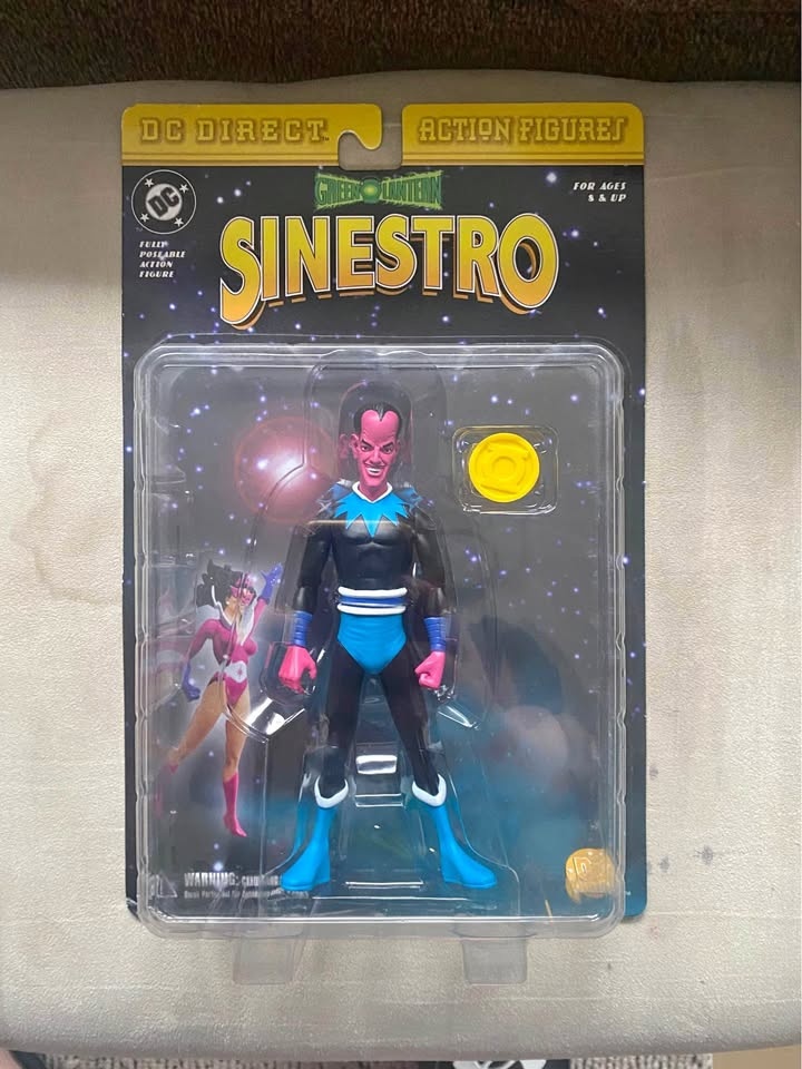 DC Direct Vintage Green Lantern Sinestro Action Figure 2001