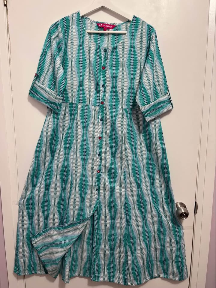 A-line Cotton Dress*Large Size* - photo 2