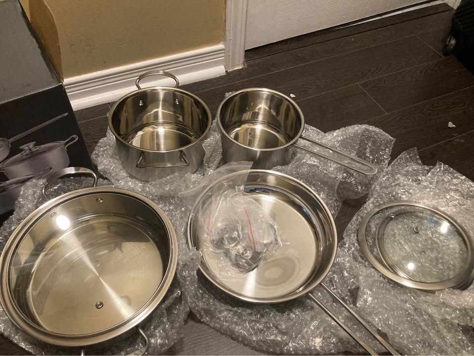BNIB 7pc 5 Layer Stainless Steel Cookware Set - photo 5