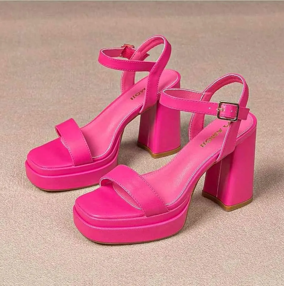 Brand new women sandals 4 incur stable heel thumbnail