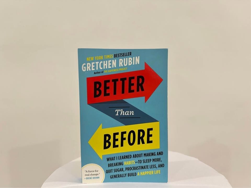 Better than before book