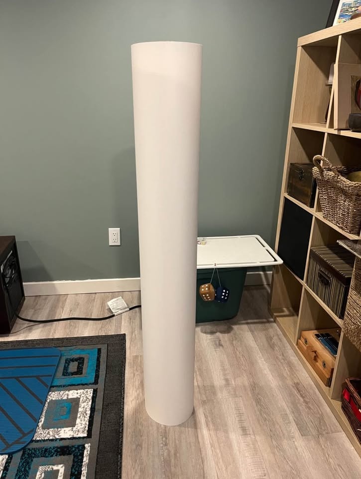 White Seamless Paper - 53" wide x 8' long